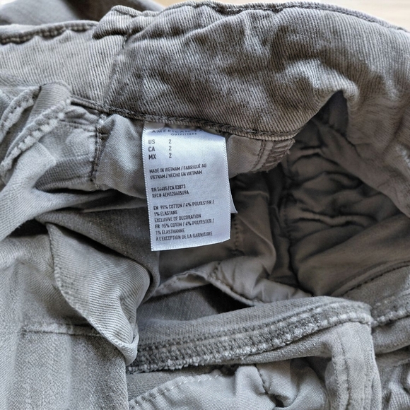 American Eagle Outfitters High Waist Charcoal Shorts - Picture 5 of 5